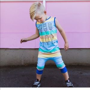 Rags to Raches ice cream romper 12-18M (NWT)